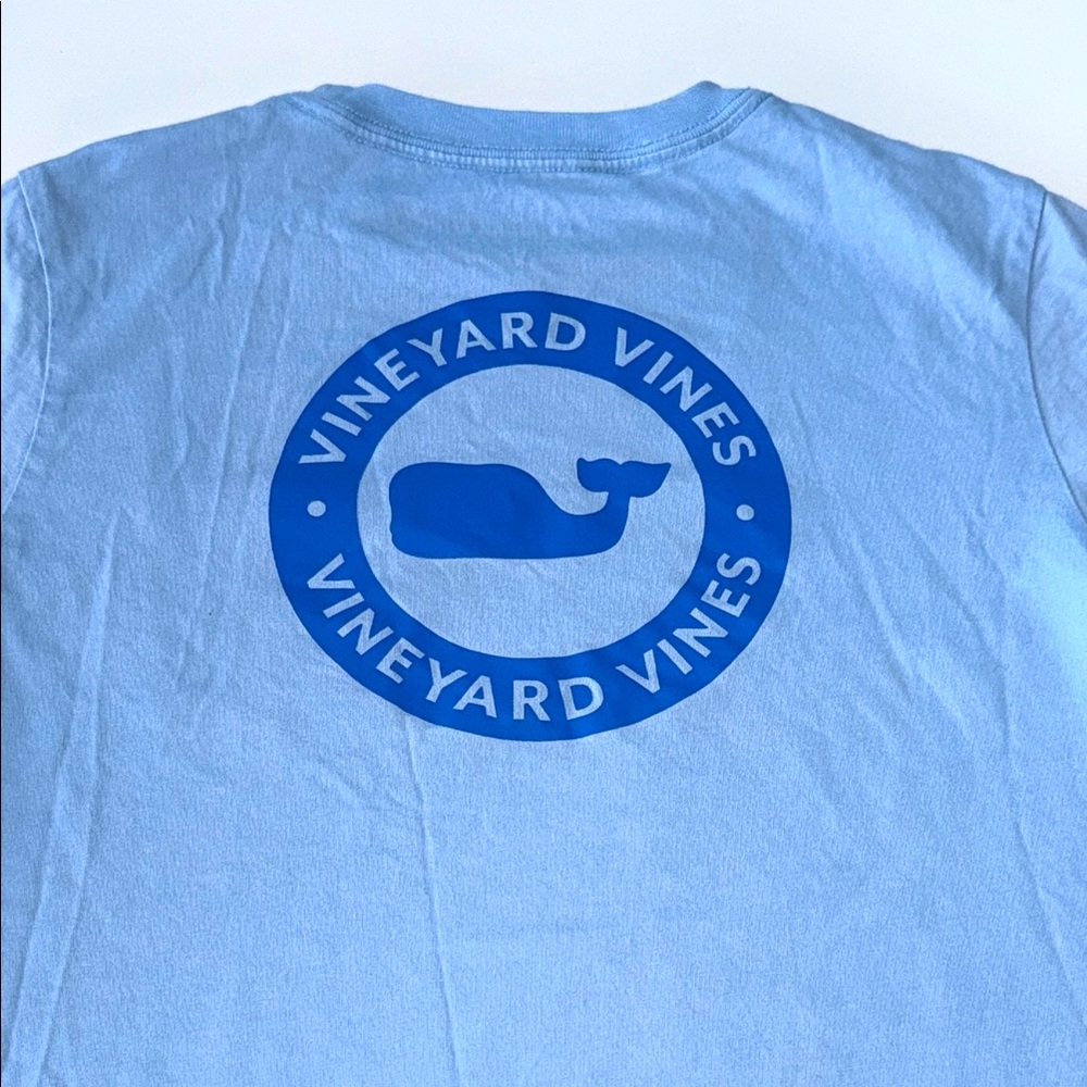 Vineyard Vines Light Blue Logo Tee 7